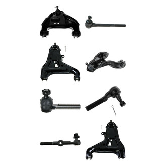 TRQ® - Front Lower and Upper Control Arm with Ball Joint and Tie Rod End Kit