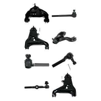 TRQ® - Front Lower and Upper Control Arm with Ball Joint and Tie Rod End Kit