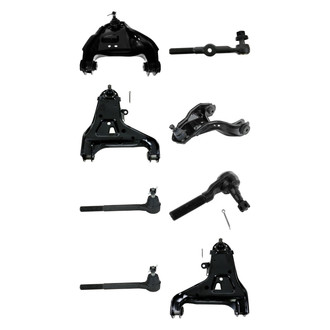 TRQ® - Front Lower and Upper Control Arm with Ball Joint and Tie Rod End Kit