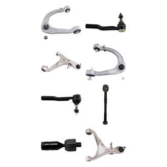 TRQ® - Front Lower and Upper Control Arm with Ball Joint and Tie Rod End Kit