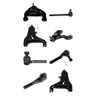 TRQ® - Front Lower and Upper Control Arm with Ball Joint and Tie Rod End Kit