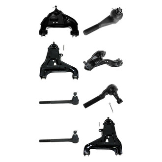 TRQ® - Front Lower and Upper Control Arm with Ball Joint and Tie Rod End Kit