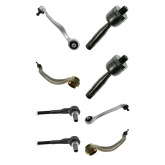 TRQ® - Front Lower and Upper Control Arm with Ball Joint and Tie Rod End Kit