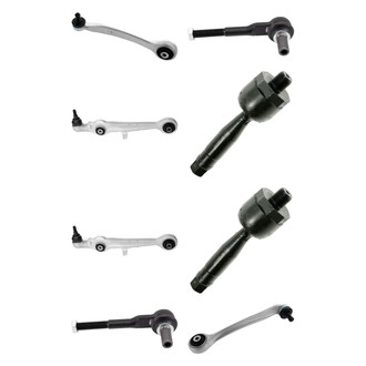 TRQ® - Front Lower and Upper Control Arm with Ball Joint and Tie Rod End Kit