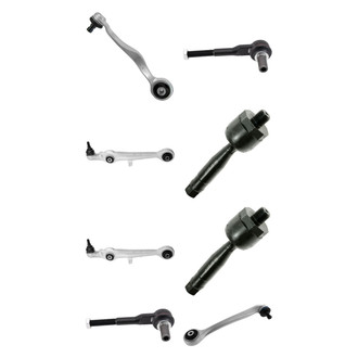 TRQ® - Front Lower and Upper Control Arm with Ball Joint and Tie Rod End Kit