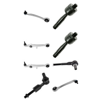 TRQ® - Front Lower and Upper Control Arm with Ball Joint and Tie Rod End Kit