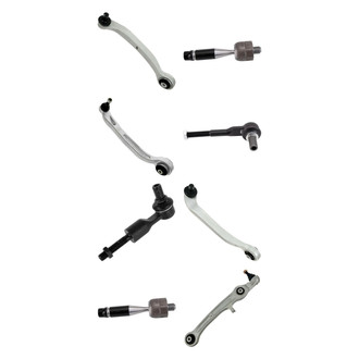 TRQ® - Front Lower and Upper Control Arm with Ball Joint and Tie Rod End Kit
