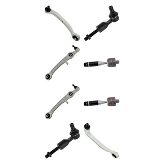 TRQ® - Front Lower and Upper Control Arm with Ball Joint and Tie Rod End Kit