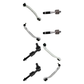 TRQ® - Front Lower and Upper Control Arm with Ball Joint and Tie Rod End Kit