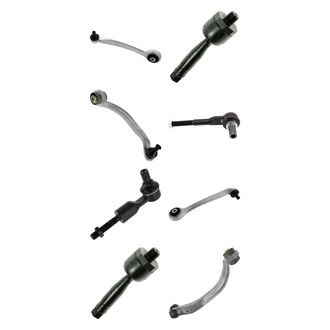 TRQ® - Front Lower and Upper Control Arm with Ball Joint and Tie Rod End Kit