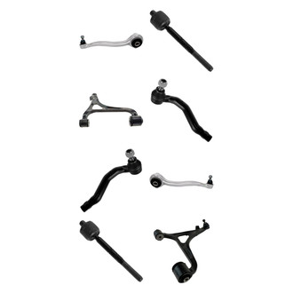 TRQ® - Front Lower and Upper Control Arm with Ball Joint and Tie Rod End Kit