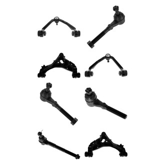 TRQ® - Front Lower and Upper Control Arm with Ball Joint and Tie Rod End Kit