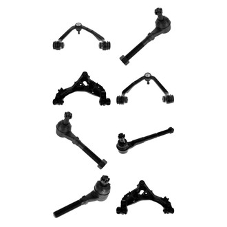 TRQ® - Front Lower and Upper Control Arm with Ball Joint and Tie Rod End Kit