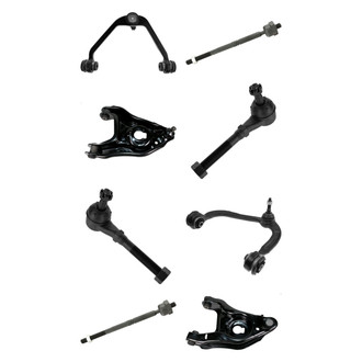 TRQ® - Front Lower and Upper Control Arm with Ball Joint and Tie Rod End Kit