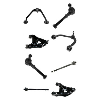 TRQ® - Front Lower and Upper Control Arm with Ball Joint and Tie Rod End Kit