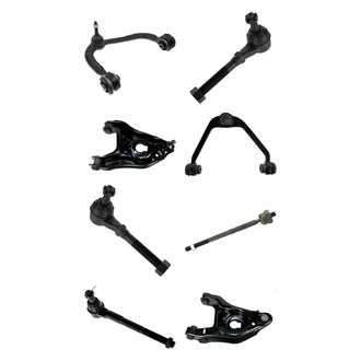 TRQ® - Front Lower and Upper Control Arm with Ball Joint and Tie Rod End Kit
