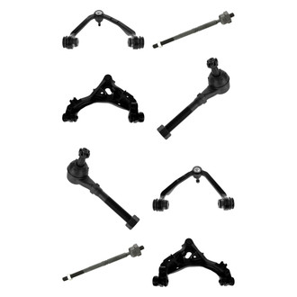 TRQ® - Front Lower and Upper Control Arm with Ball Joint and Tie Rod End Kit