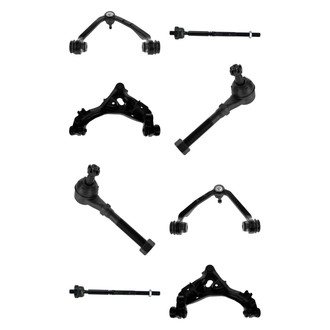 TRQ® - Front Lower and Upper Control Arm with Ball Joint and Tie Rod End Kit