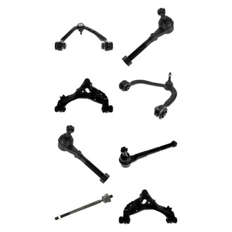 TRQ® - Front Lower and Upper Control Arm with Ball Joint and Tie Rod End Kit