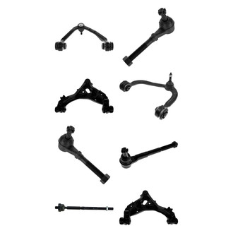 TRQ® - Front Lower and Upper Control Arm with Ball Joint and Tie Rod End Kit