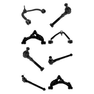 TRQ® - Front Lower and Upper Control Arm with Ball Joint and Tie Rod End Kit