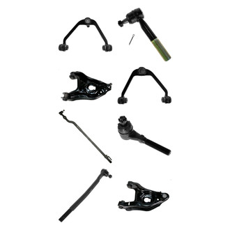 TRQ® - Front Lower and Upper Control Arm with Ball Joint and Tie Rod End Kit