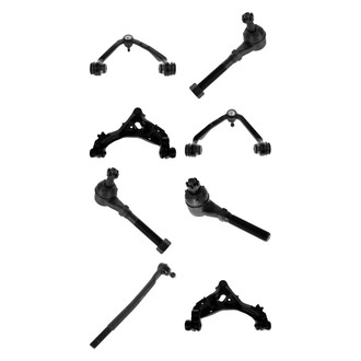 TRQ® - Front Lower and Upper Control Arm with Ball Joint and Tie Rod End Kit