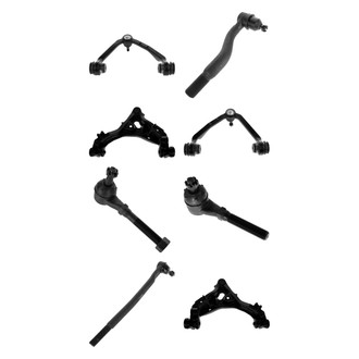 TRQ® - Front Lower and Upper Control Arm with Ball Joint and Tie Rod End Kit