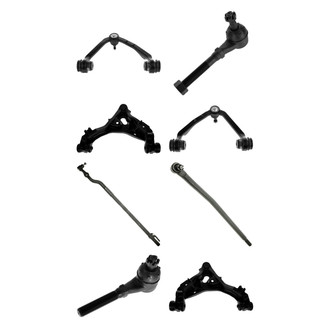 TRQ® - Front Lower and Upper Control Arm with Ball Joint and Tie Rod End Kit