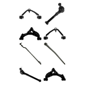 TRQ® - Front Lower and Upper Control Arm with Ball Joint and Tie Rod End Kit