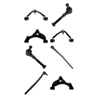 TRQ® - Front Lower and Upper Control Arm with Ball Joint and Tie Rod End Kit