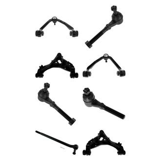 TRQ® - Front Lower and Upper Control Arm with Ball Joint and Tie Rod End Kit