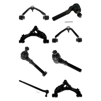 TRQ® - Front Lower and Upper Control Arm with Ball Joint and Tie Rod End Kit