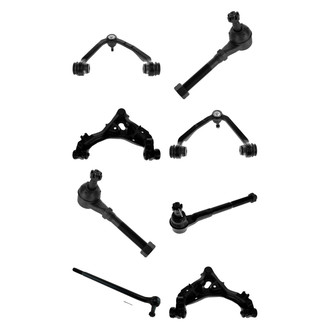 TRQ® - Front Lower and Upper Control Arm with Ball Joint and Tie Rod End Kit