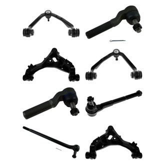 TRQ® - Front Lower and Upper Control Arm with Ball Joint and Tie Rod End Kit