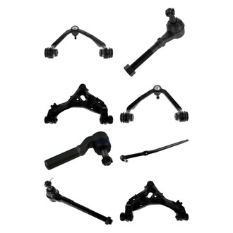 TRQ® - Front Lower and Upper Control Arm with Ball Joint and Tie Rod End Kit