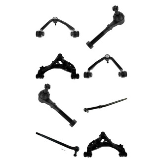 TRQ® - Front Lower and Upper Control Arm with Ball Joint and Tie Rod End Kit