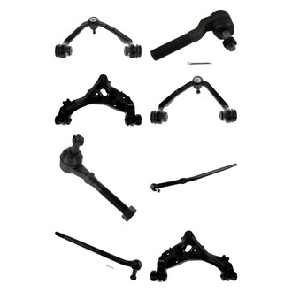 TRQ® - Front Lower and Upper Control Arm with Ball Joint and Tie Rod End Kit