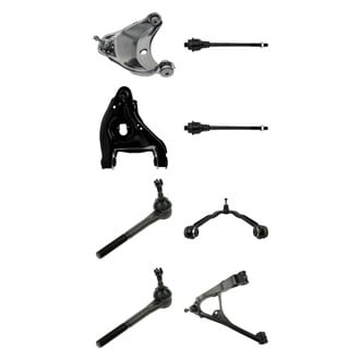 TRQ® - Front Lower and Upper Control Arm with Ball Joint and Tie Rod End Kit