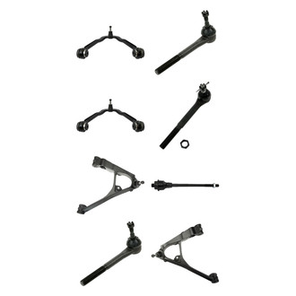 TRQ® - Front Lower and Upper Control Arm with Ball Joint and Tie Rod End Kit