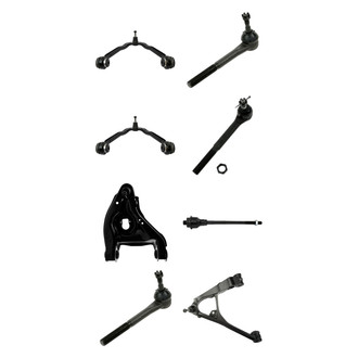TRQ® - Front Lower and Upper Control Arm with Ball Joint and Tie Rod End Kit