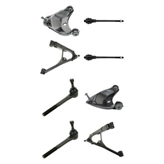 TRQ® - Front Lower and Upper Control Arm with Ball Joint and Tie Rod End Kit