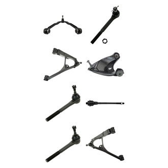 TRQ® - Front Lower and Upper Control Arm with Ball Joint and Tie Rod End Kit