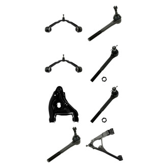 TRQ® - Front Lower and Upper Control Arm with Ball Joint and Tie Rod End Kit