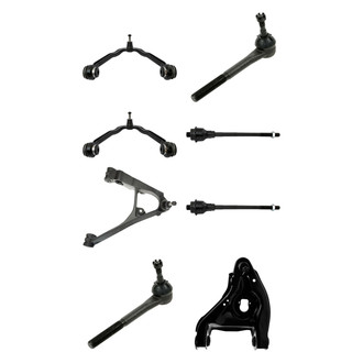 TRQ® - Front Lower and Upper Control Arm with Ball Joint and Tie Rod End Kit