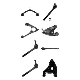 TRQ® - Front Lower and Upper Control Arm with Ball Joint and Tie Rod End Kit
