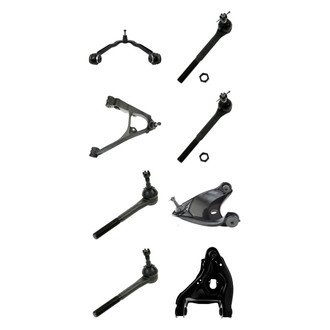 TRQ® - Front Lower and Upper Control Arm with Ball Joint and Tie Rod End Kit