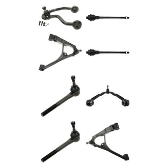 TRQ® - Front Lower and Upper Control Arm with Ball Joint and Tie Rod End Kit