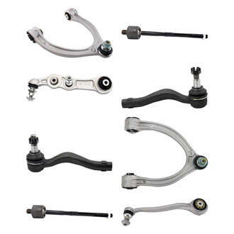 TRQ® - Front Lower and Upper Control Arm with Ball Joint and Tie Rod End Kit