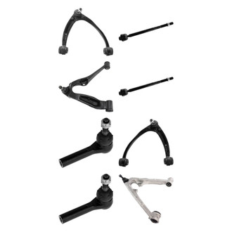 TRQ® - Front Lower and Upper Control Arm with Ball Joint and Tie Rod End Kit